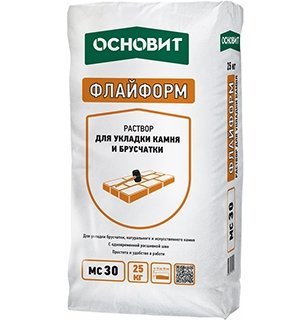 Раствор для укладки камня с одновременной расшивкой шва Флайформ MC30 040, коричневый   