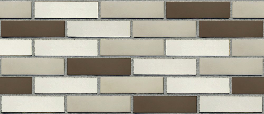 Кирпич Российский Облицовочный, Белый С Коричневым, 1NF, Recke