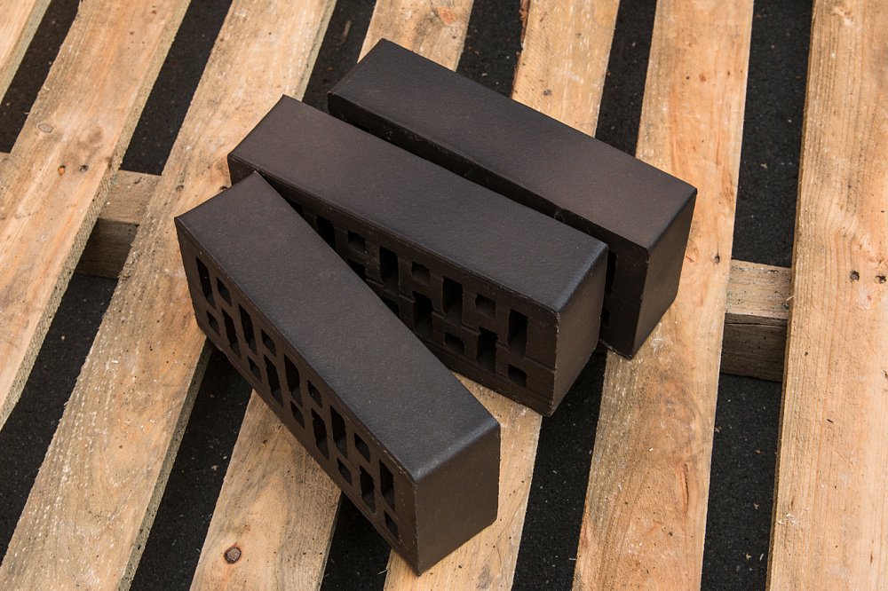 Кирпич Российский Облицовочный, Коричневый Сплошной, 1NF, Recke