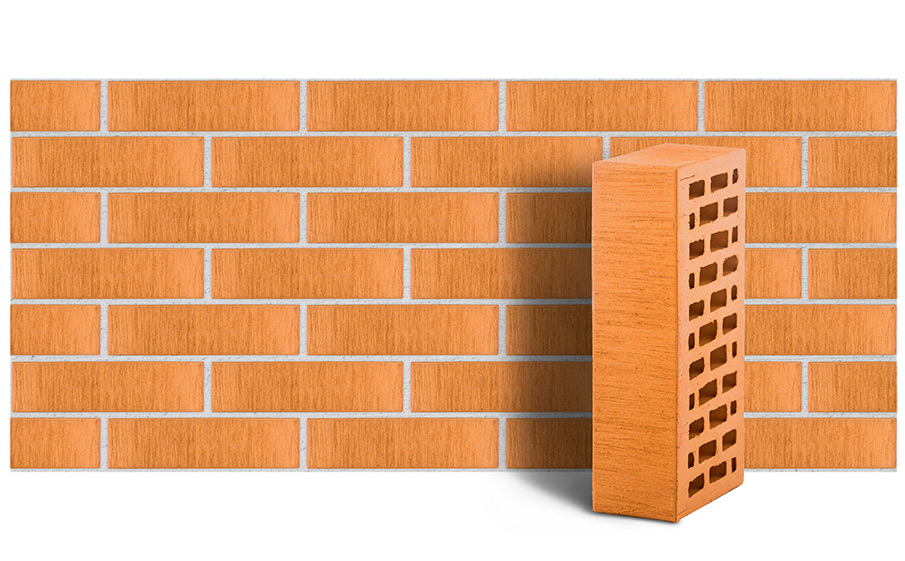 Кирпич ЛСР пустотелый соломенный тростник, 250*120*88 мм